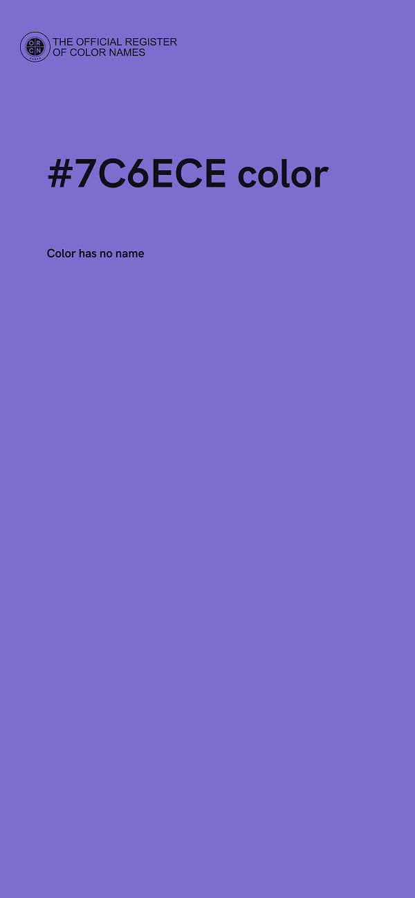 #7C6ECE color image