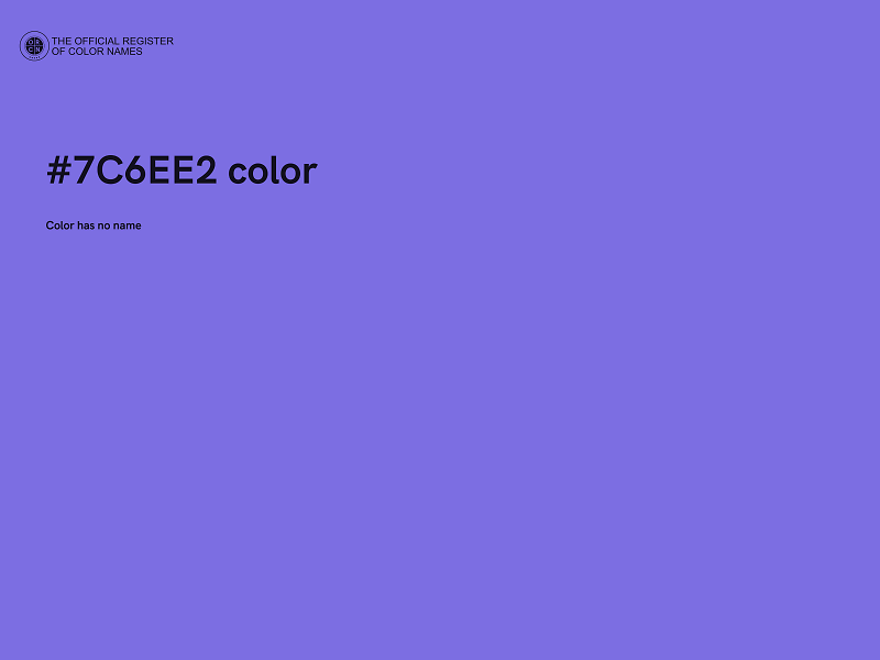 #7C6EE2 color image