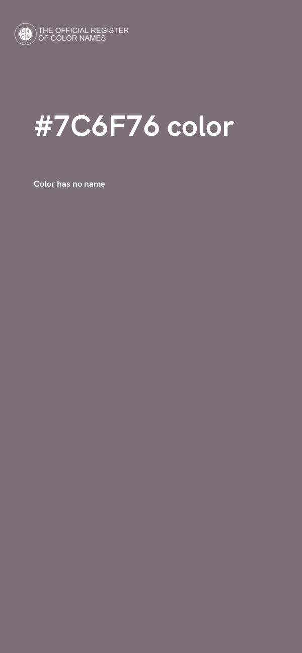 #7C6F76 color image