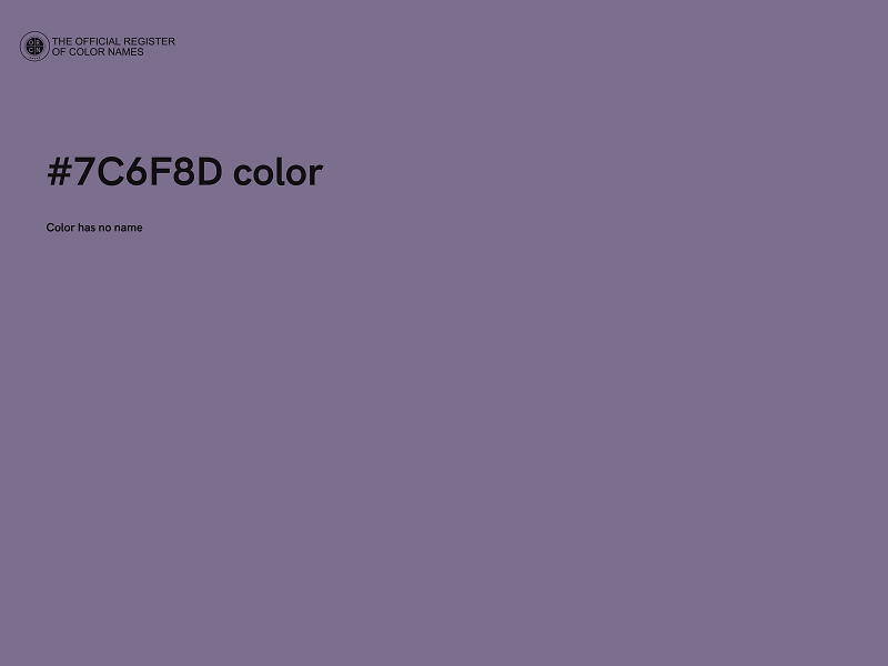 #7C6F8D color image