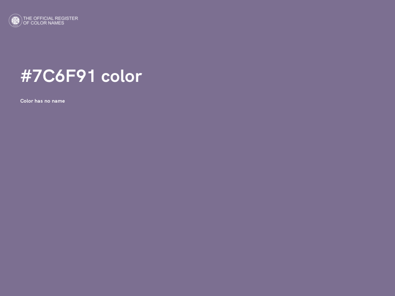 #7C6F91 color image