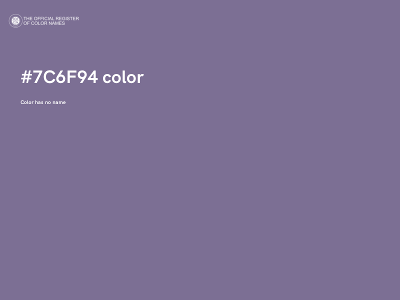 #7C6F94 color image