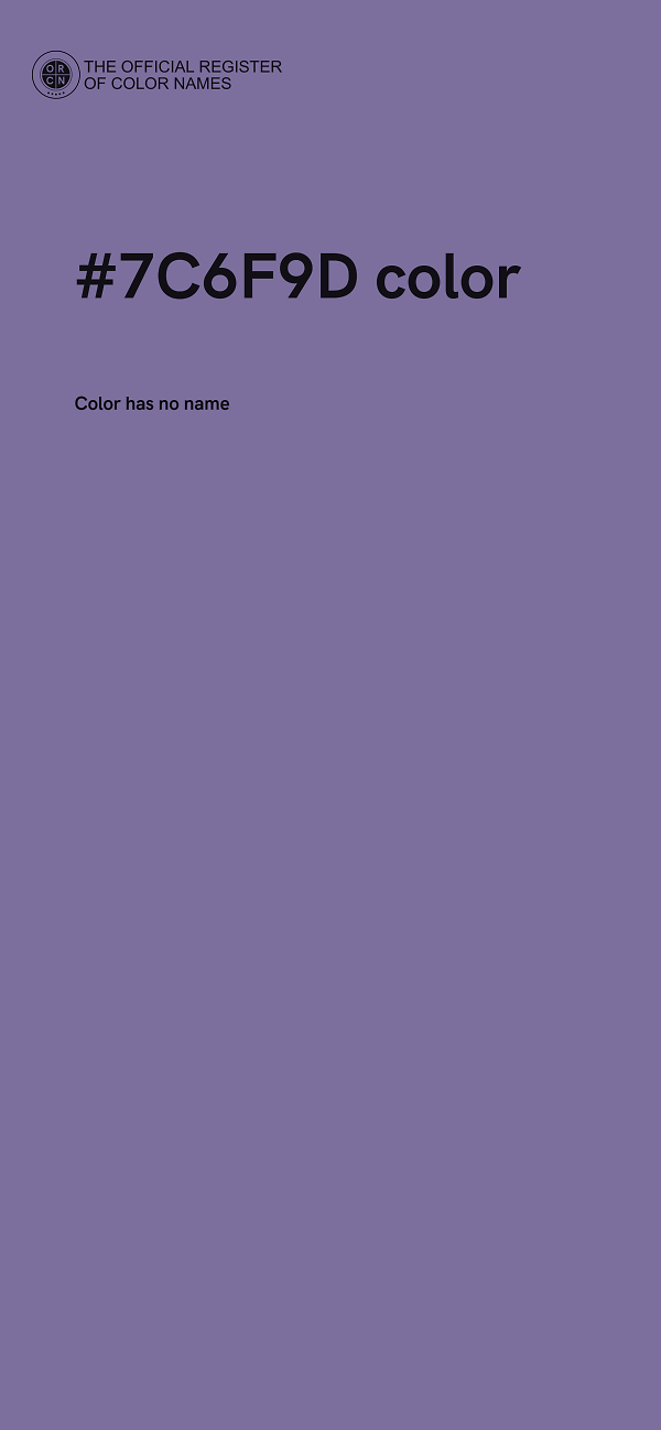 #7C6F9D color image