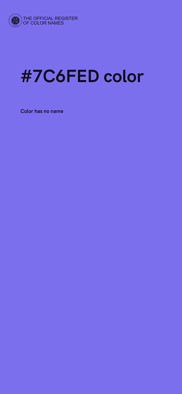 #7C6FED color image