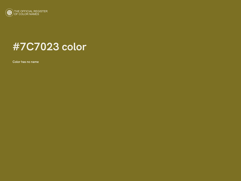 #7C7023 color image