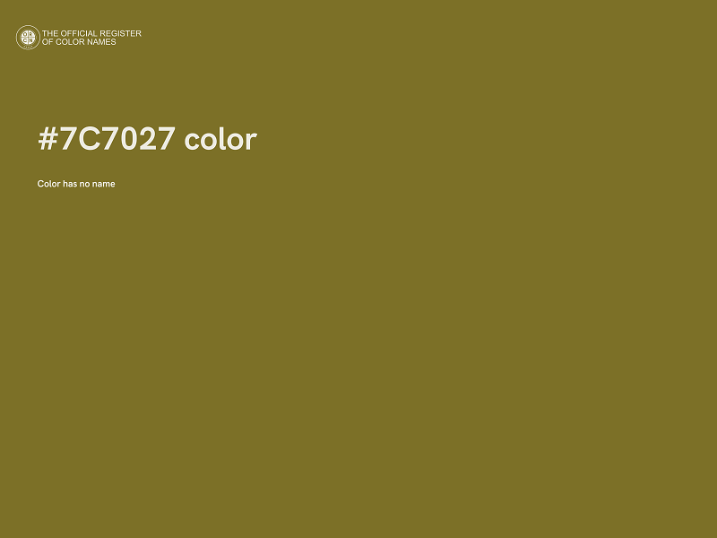 #7C7027 color image