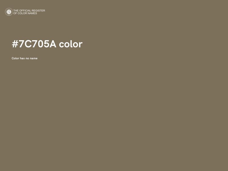 #7C705A color image