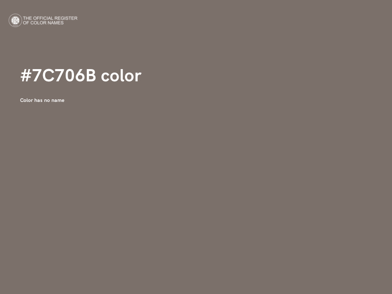 #7C706B color image