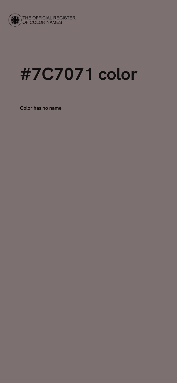 #7C7071 color image