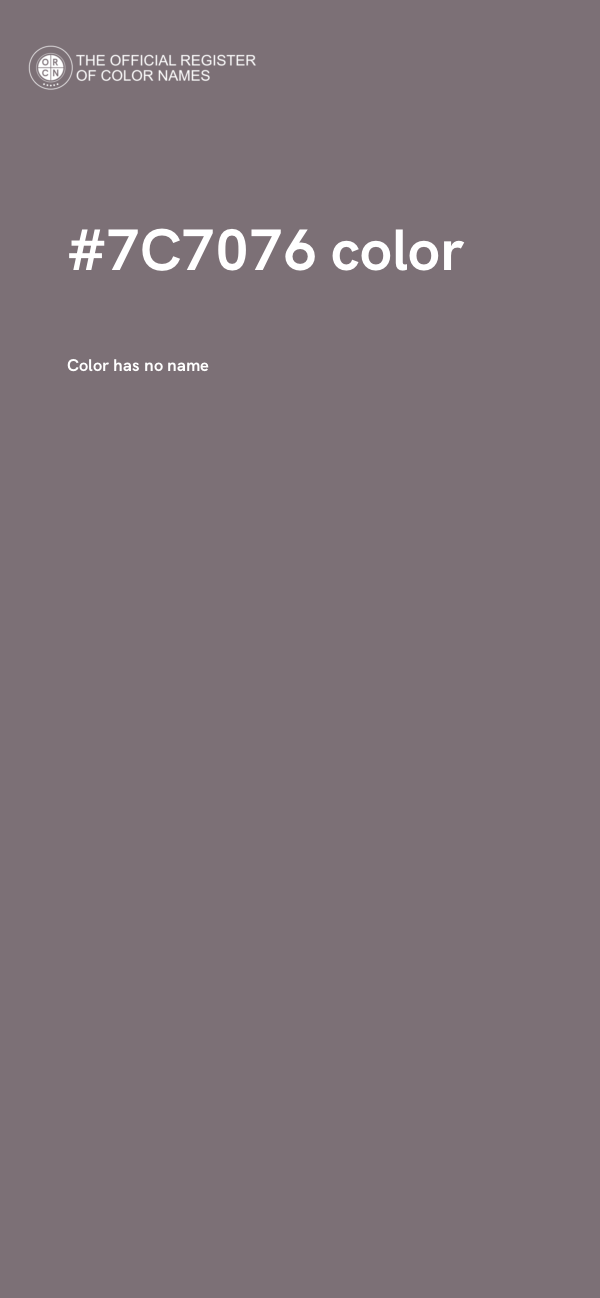 #7C7076 color image