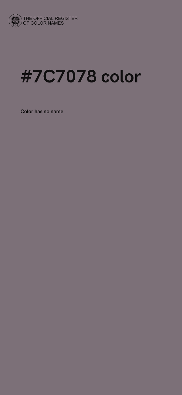 #7C7078 color image