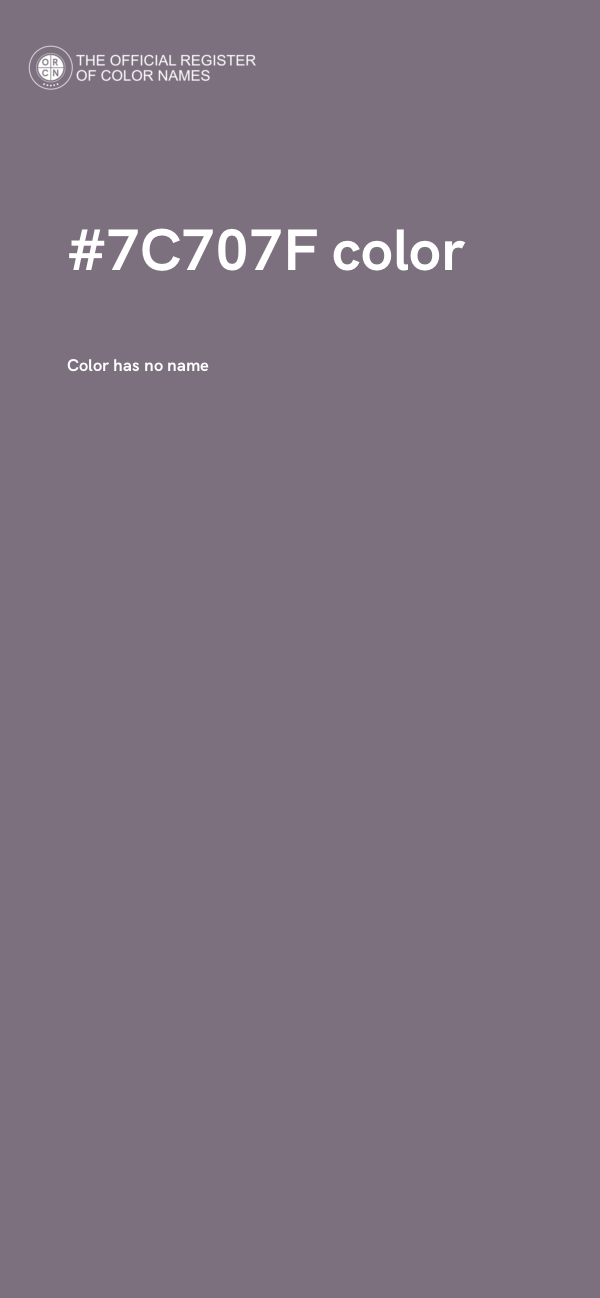 #7C707F color image