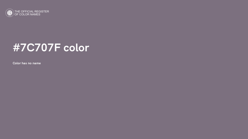 #7C707F color image