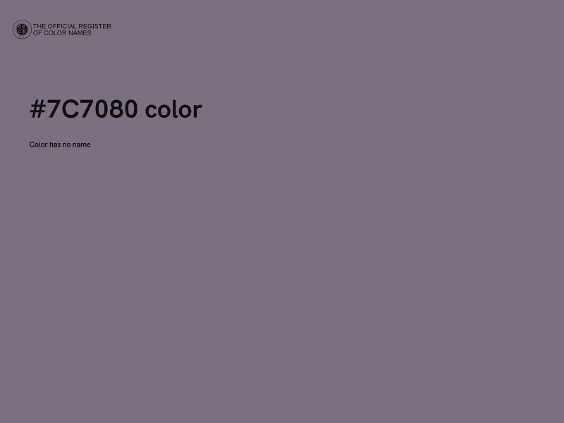 #7C7080 color image