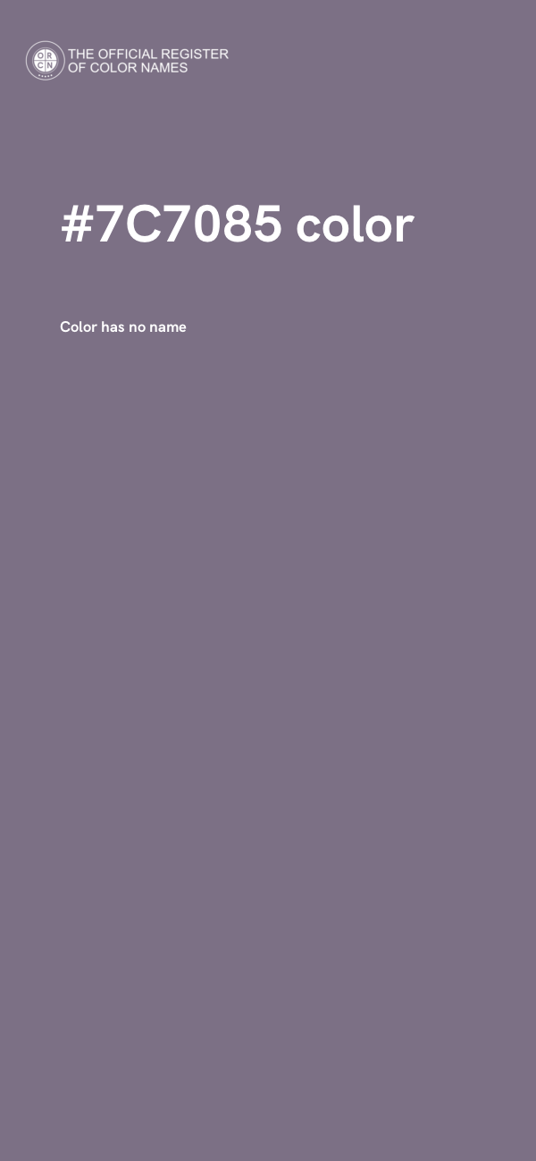 #7C7085 color image