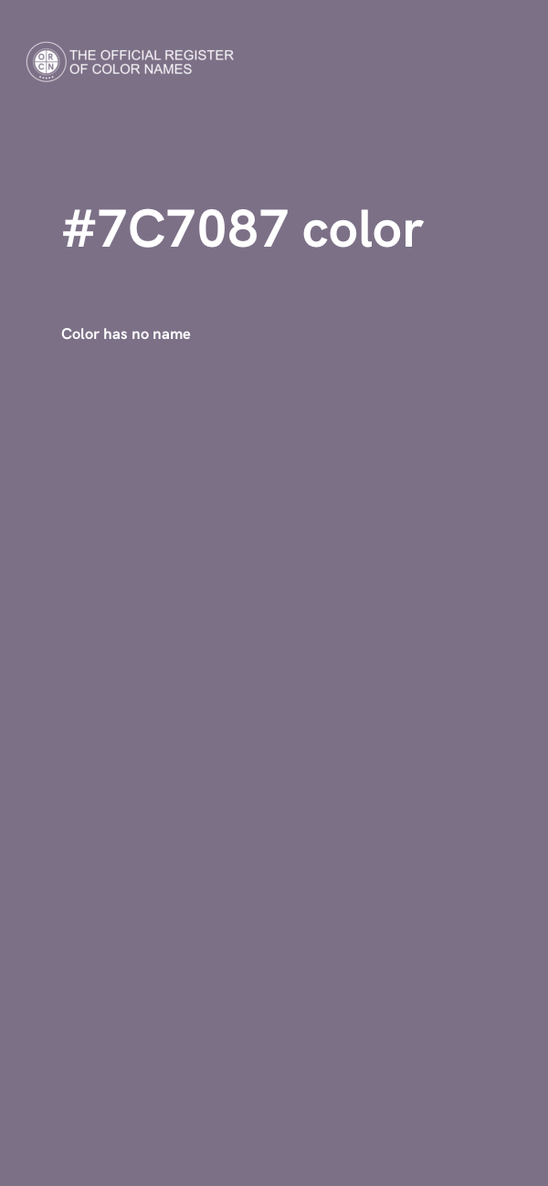 #7C7087 color image