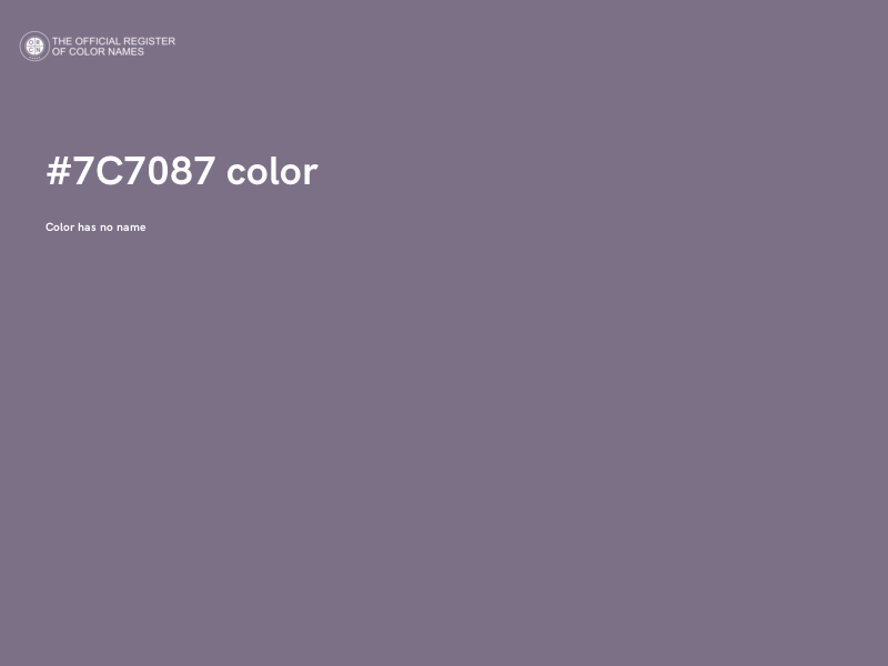 #7C7087 color image