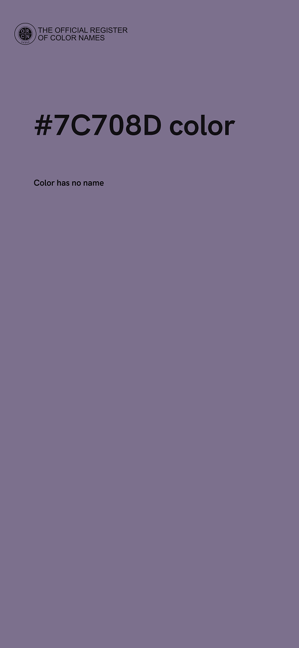#7C708D color image