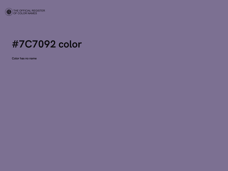 #7C7092 color image