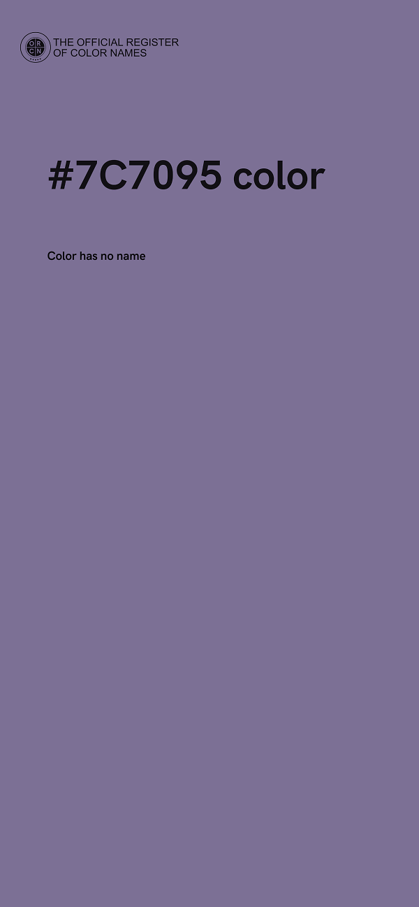 #7C7095 color image