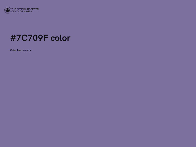 #7C709F color image