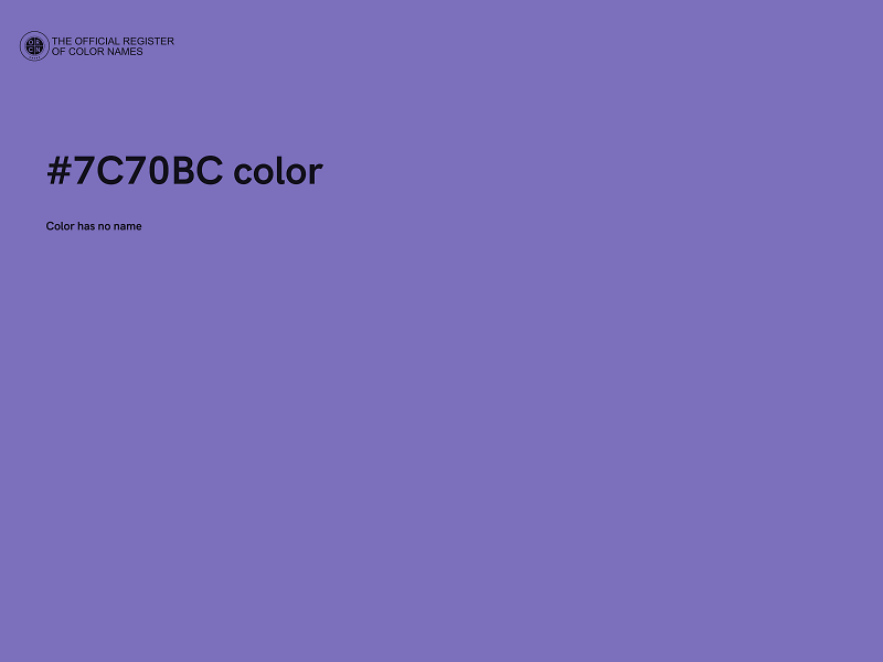 #7C70BC color image