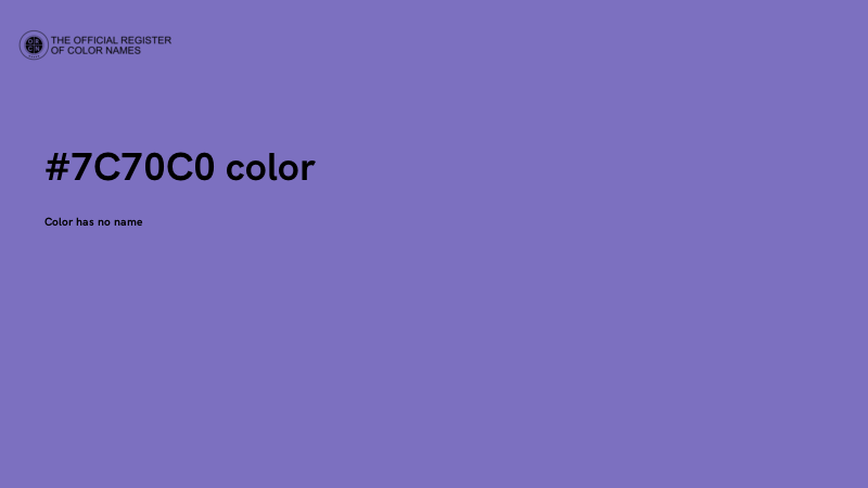 #7C70C0 color image