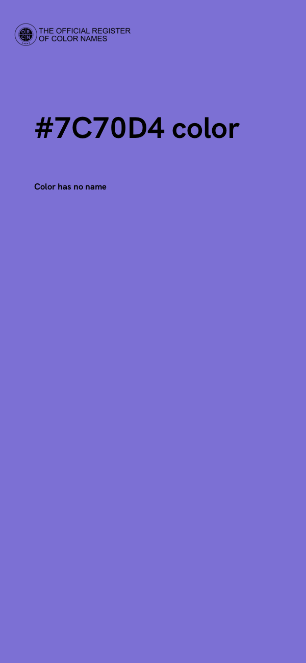 #7C70D4 color image