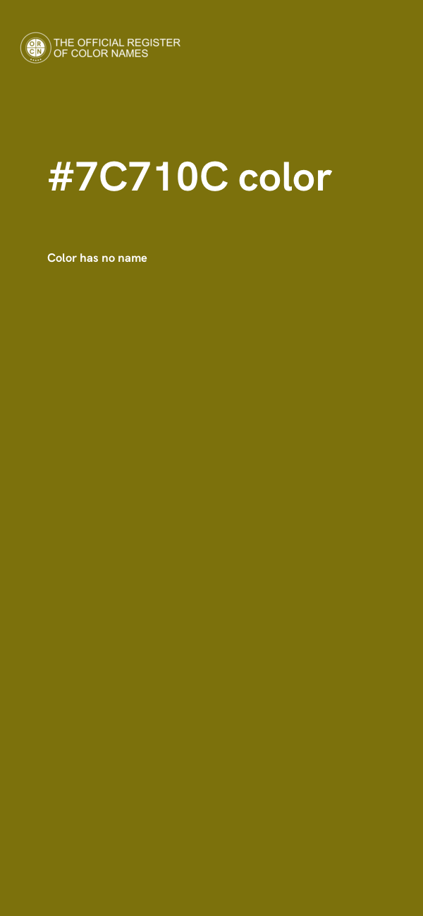 #7C710C color image