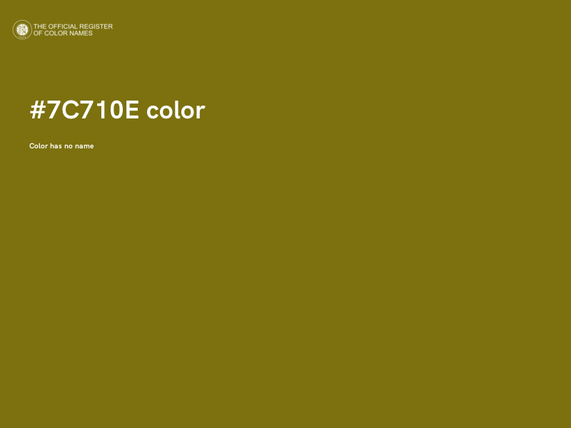 #7C710E color image