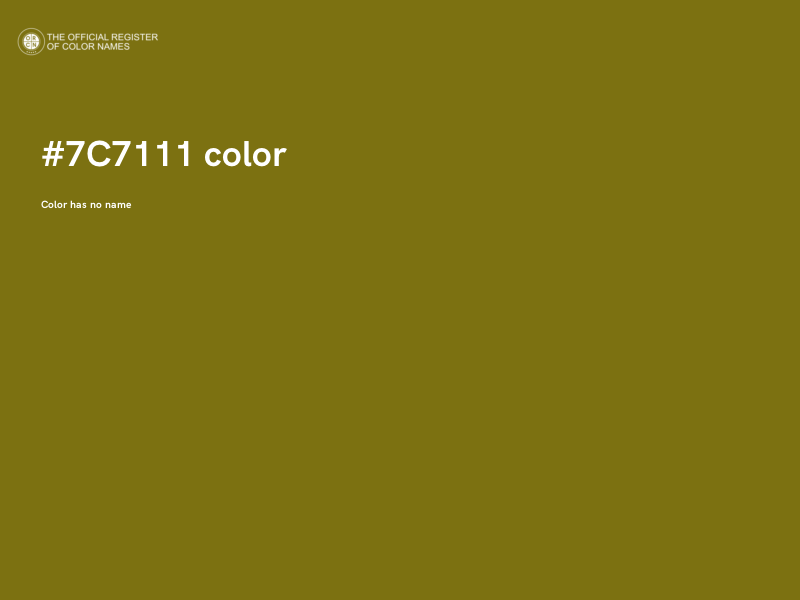 #7C7111 color image