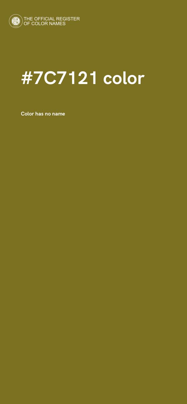 #7C7121 color image