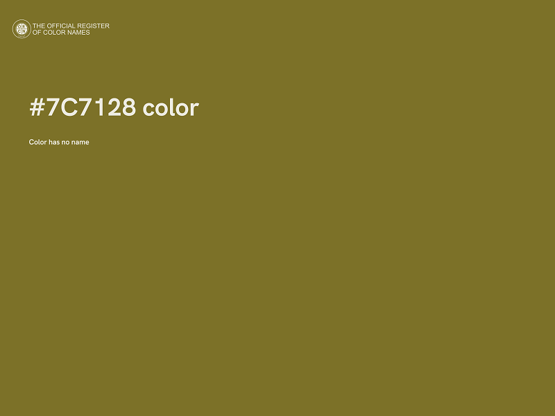 #7C7128 color image