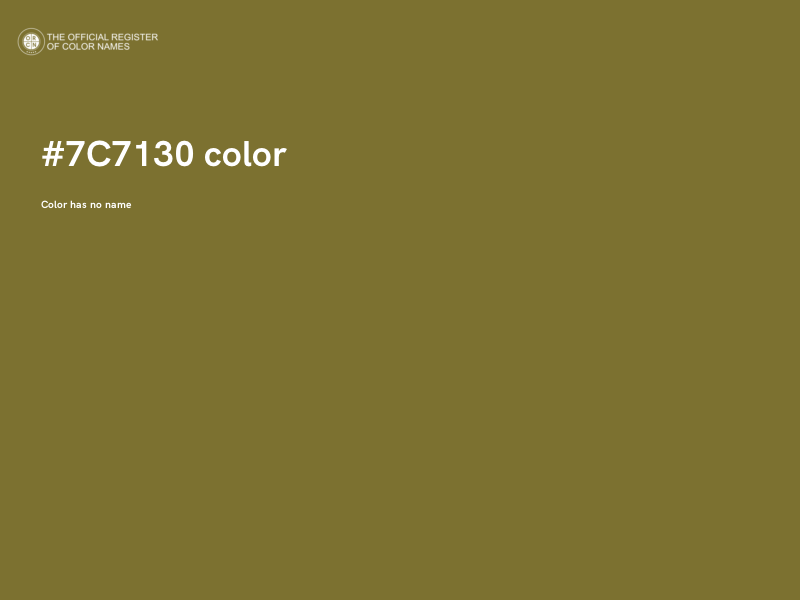 #7C7130 color image