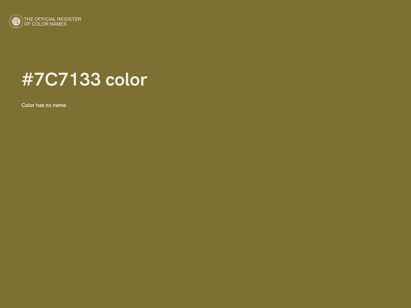 #7C7133 color image