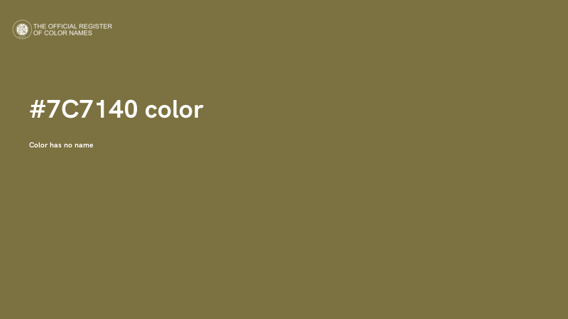 #7C7140 color image