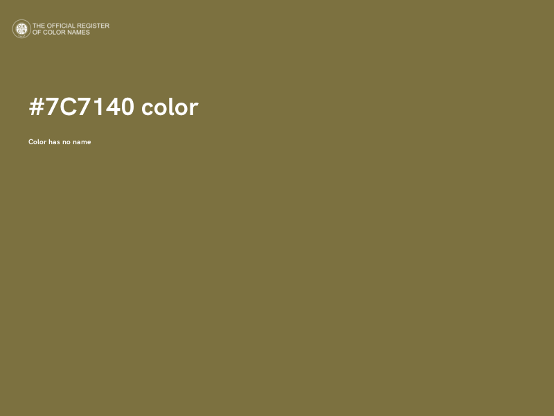 #7C7140 color image
