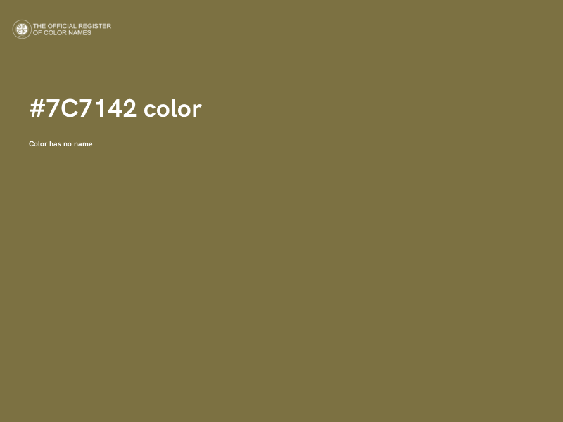 #7C7142 color image