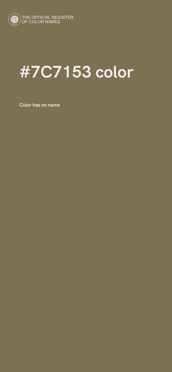 #7C7153 color image