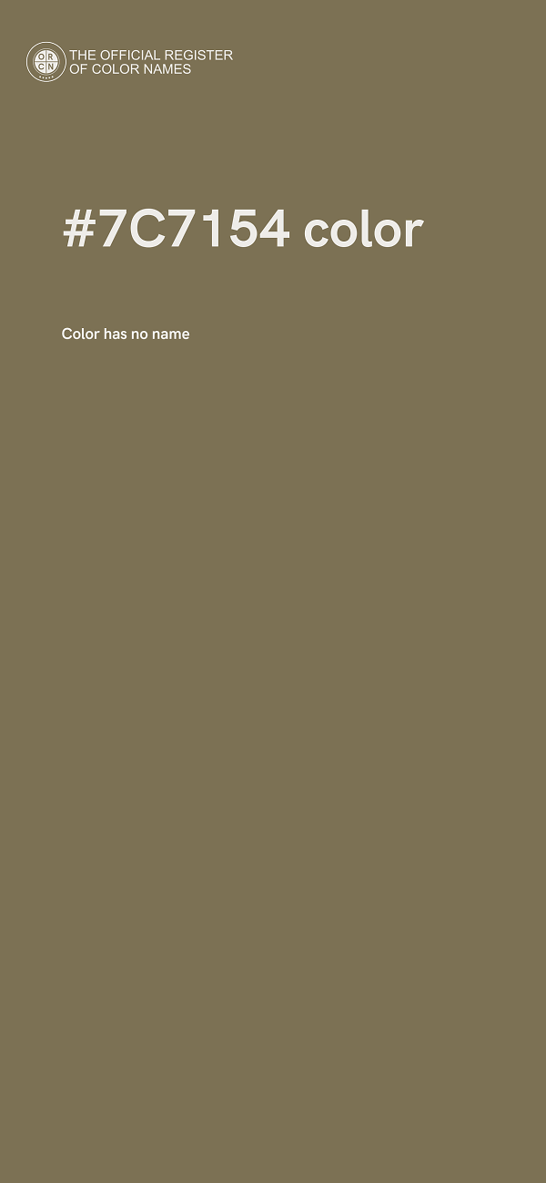 #7C7154 color image