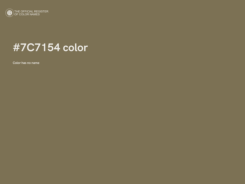 #7C7154 color image