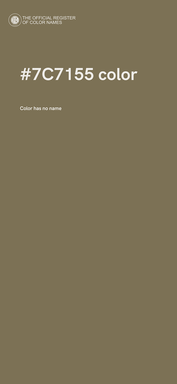 #7C7155 color image