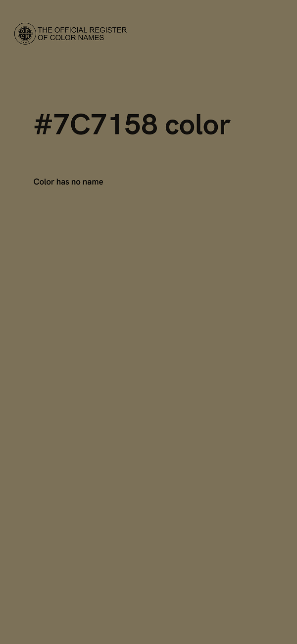 #7C7158 color image