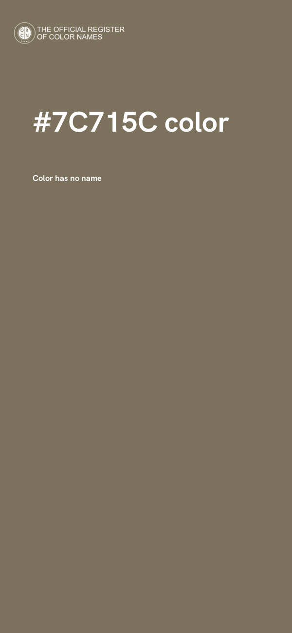#7C715C color image