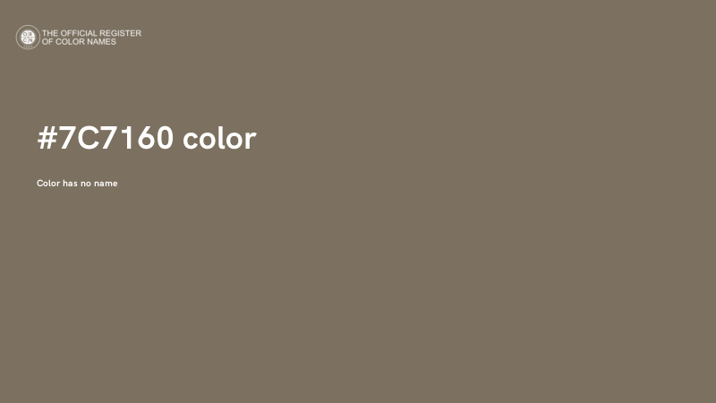 #7C7160 color image