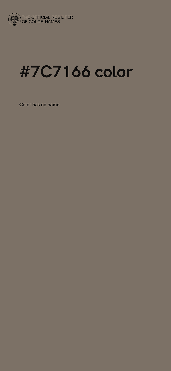 #7C7166 color image
