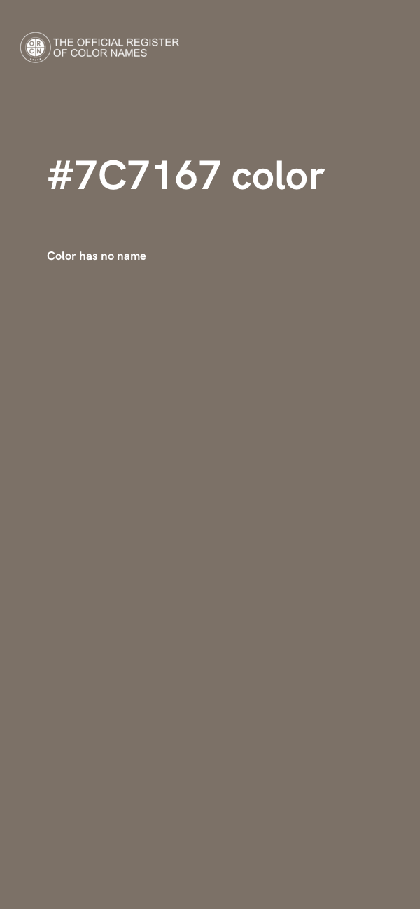 #7C7167 color image