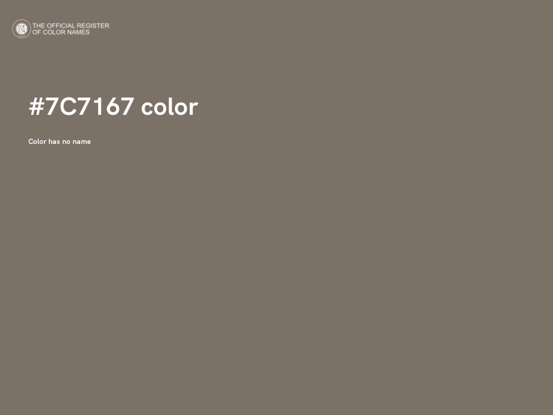 #7C7167 color image