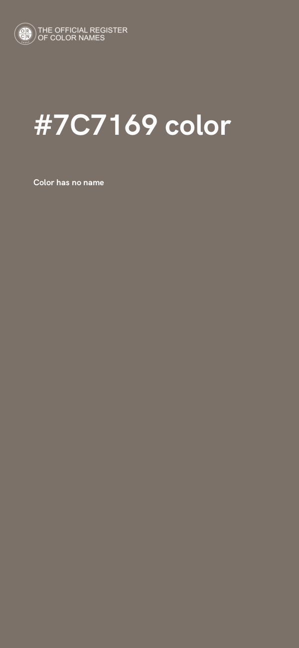 #7C7169 color image
