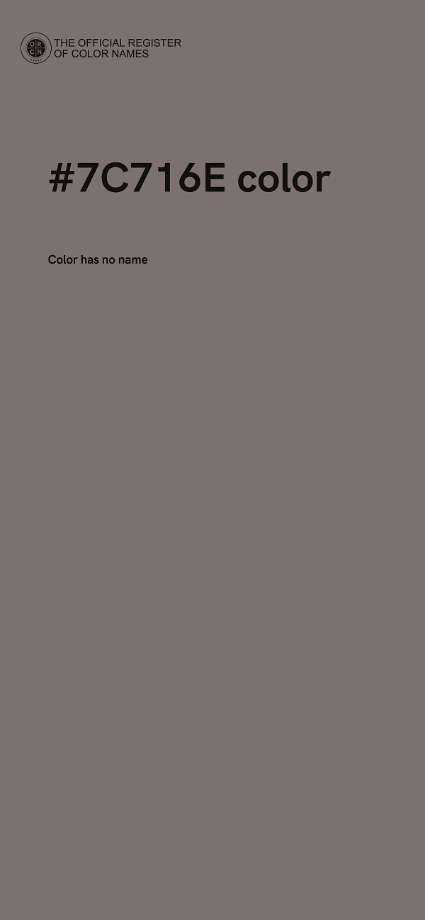#7C716E color image